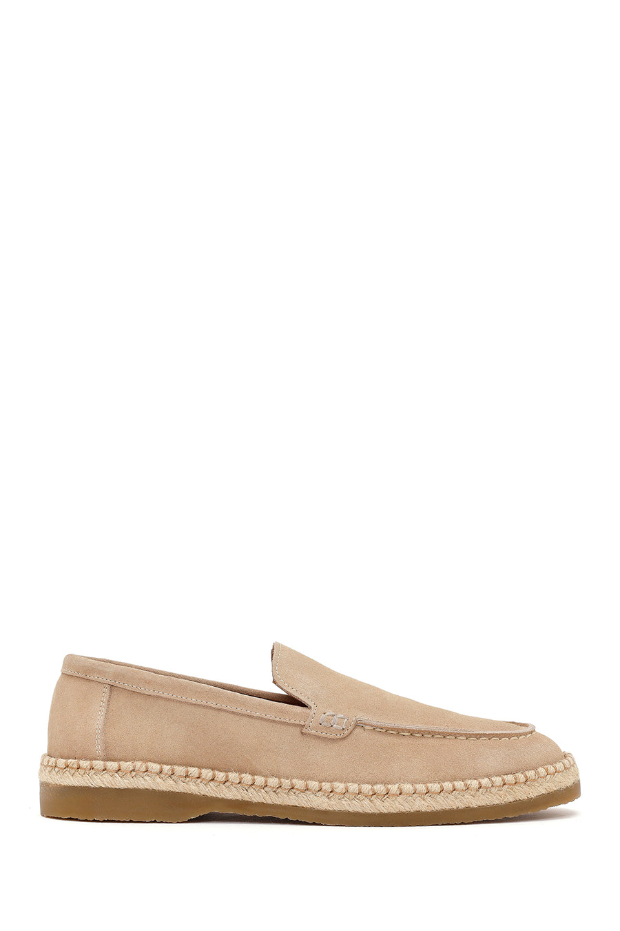 Erkek Bej Süet Deri Casual Loafer 26SFD828110 | Derimod