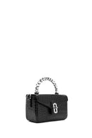 Women Black Long Strap Mini Classic Patent Crossbody Bag | Derimod