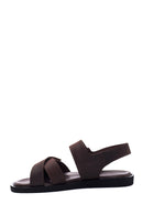 Men's Nubuck Leather Sandals | Derimod