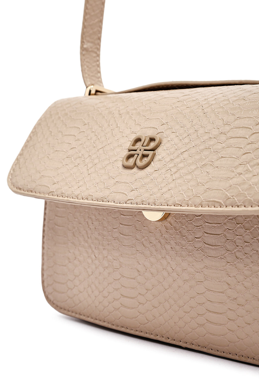 Women's Beige Printed Long Strap Crossbody Bag