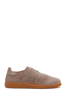 Male Mink Lace-up Suede Leather Sneaker | Derimod
