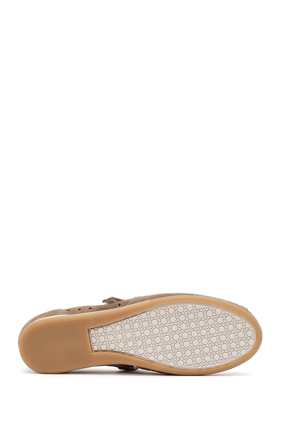 Women's Mink Banded Suede Leather Ballerinas