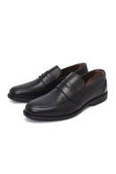 Erkek Siyah Deri Klasik Loafer | Derimod