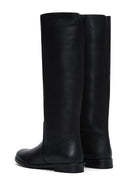 Women's Black Classic Leather Boots | Derimod