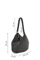 Women's Black Stone Handbag | Derimod