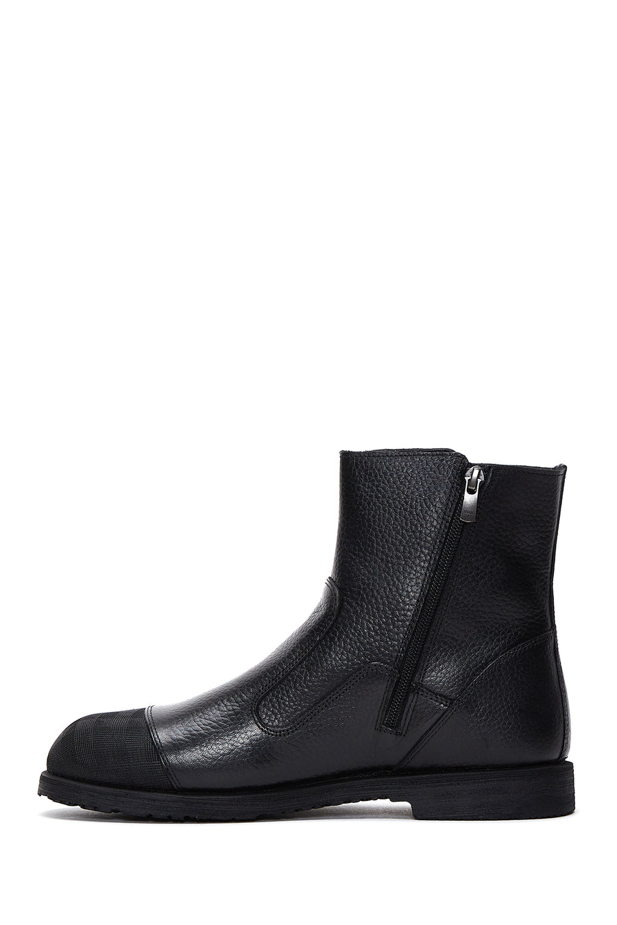 Men's Leather Zippered Boots