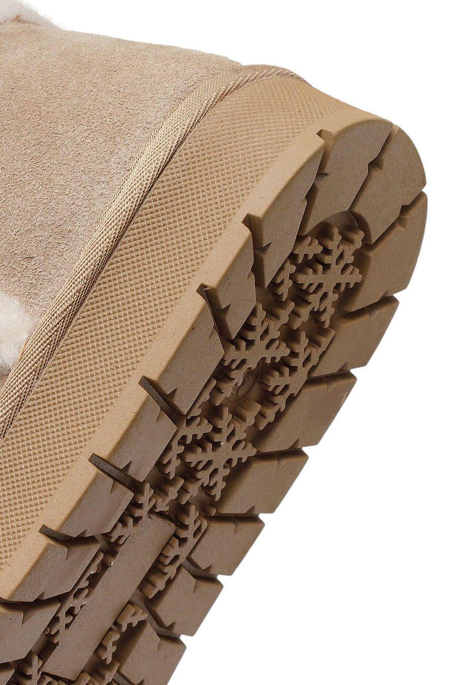 Woman Light Mink Suede Teddy Boots