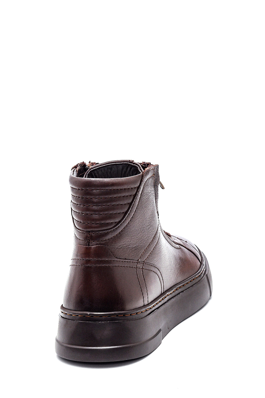 Men's Leather Zippered Boots