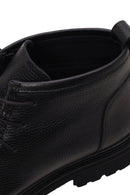 Male Black Lace-up Leather Casual Boots | Derimod