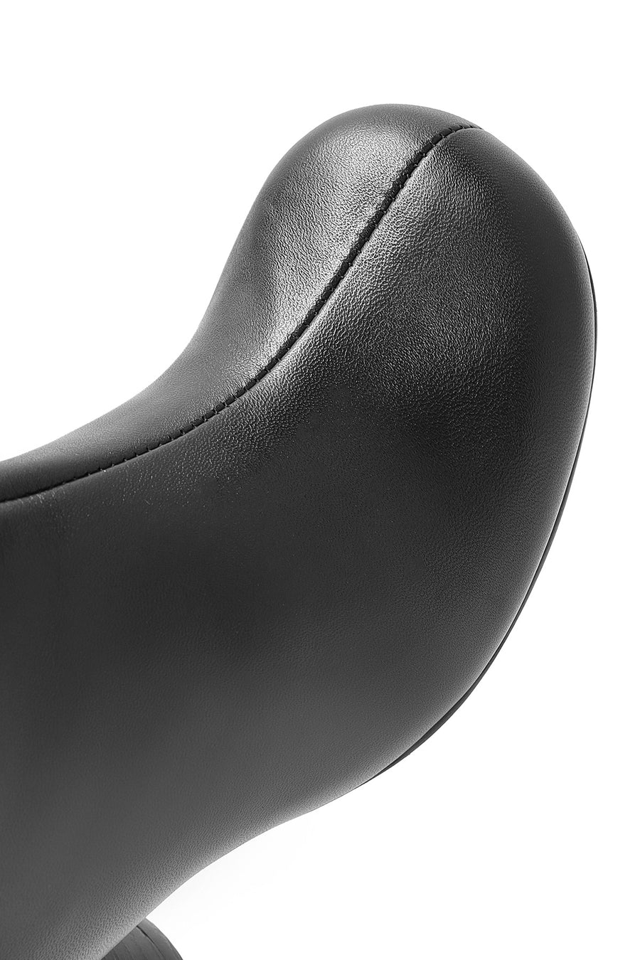 Women's Black Zippered Thick Heeled Leather Boots