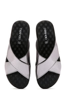 Women's Silver Comfort Slippers | Derimod