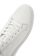 Erkek Beyaz Bağcıklı Deri Sneaker | Derimod