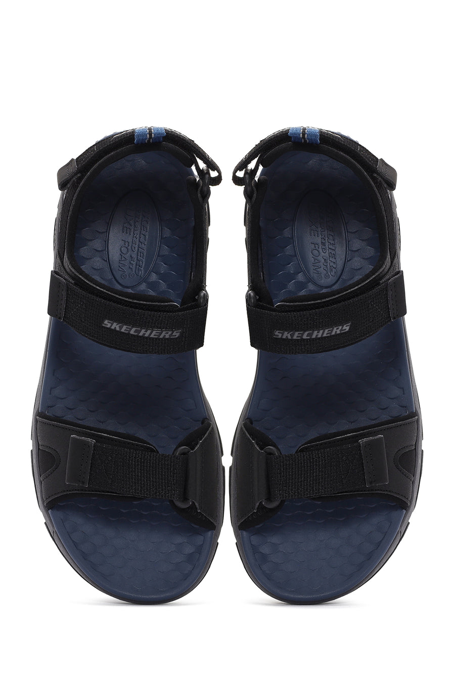 Skechers Erkek Siyah Tresmen - Ryer Kumaş Sandalet