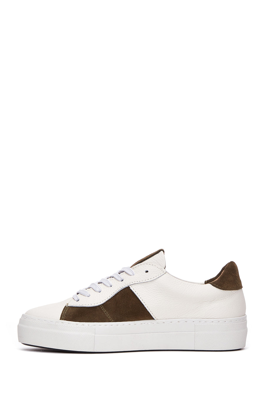 Kadın Bej Deri Sneaker