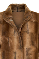 Altabadia Kadın Camel Oversize Teddy Mont | Derimod