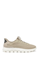 Geox Erkek Bej U Spherica Plus A - Knit.Te + Sy Bağcıklı Sneaker | Derimod