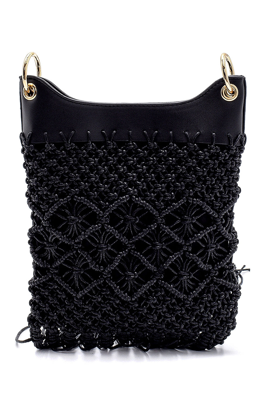 Women's Knitted Tassel Detailed Bag