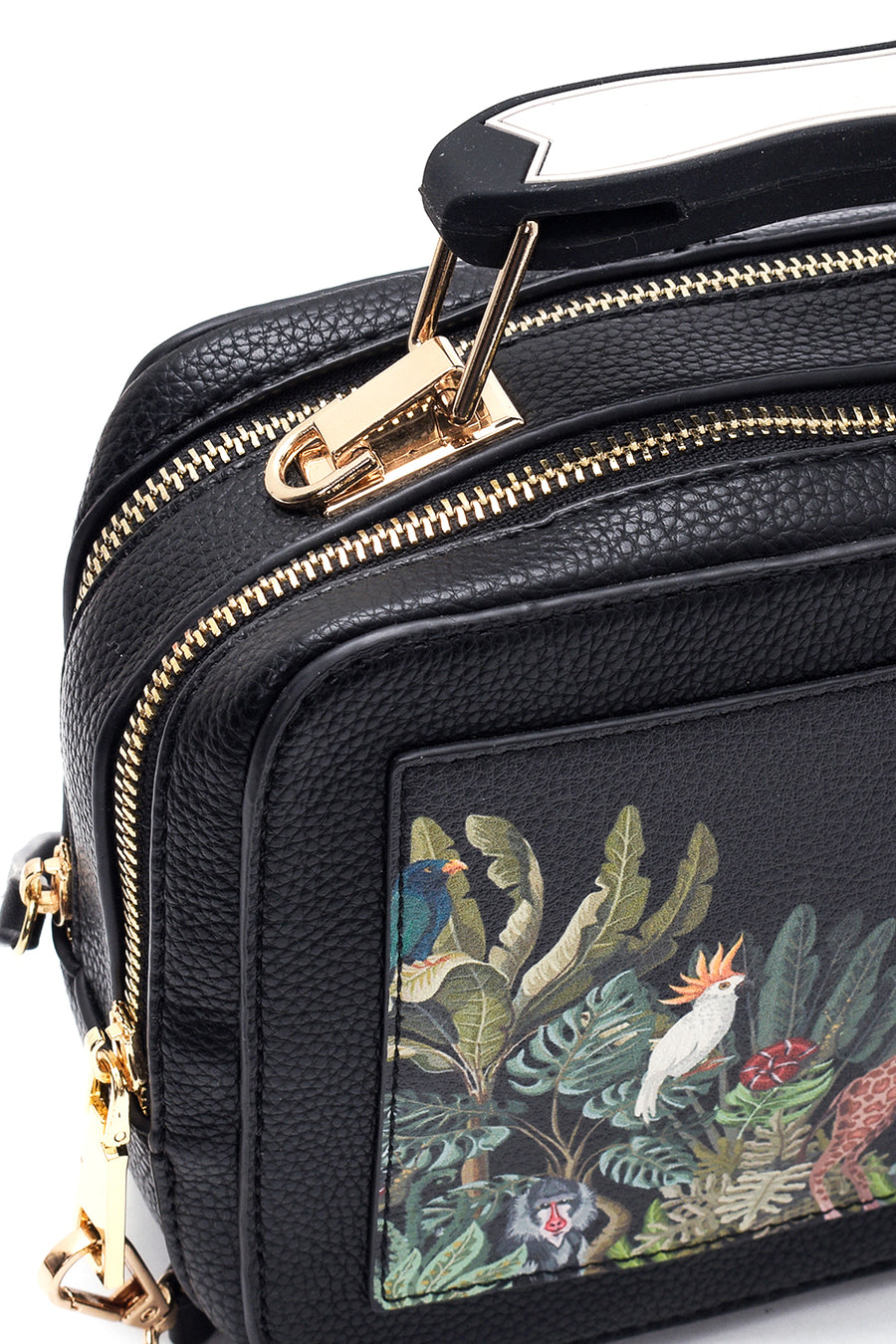 Women's Black Faux Leather Handbag