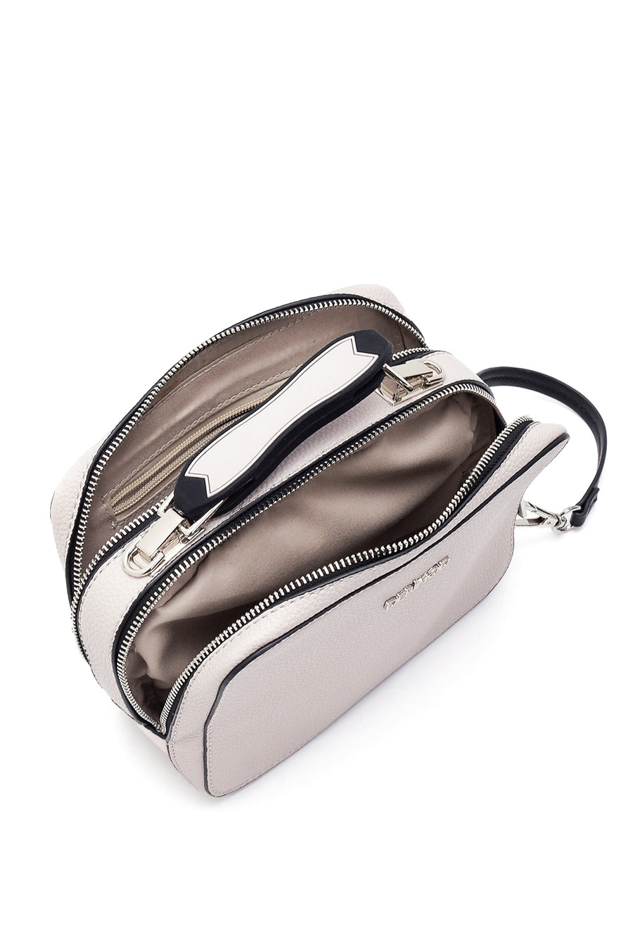 Women's Gray Synthetic Leather Shoulder Bag