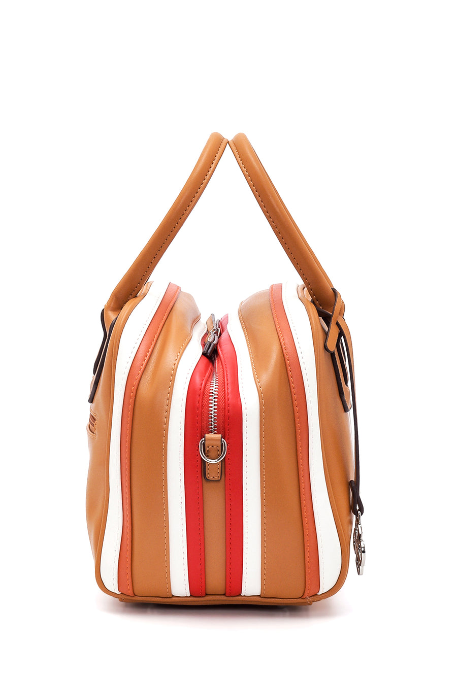 Women's Camel Synthetic Leather Shoulder Bag