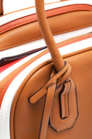 Women's Camel Synthetic Leather Shoulder Bag | Derimod