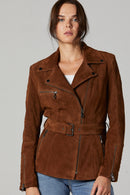 Mayfair Women's Suede Leather Jacket | Derimod