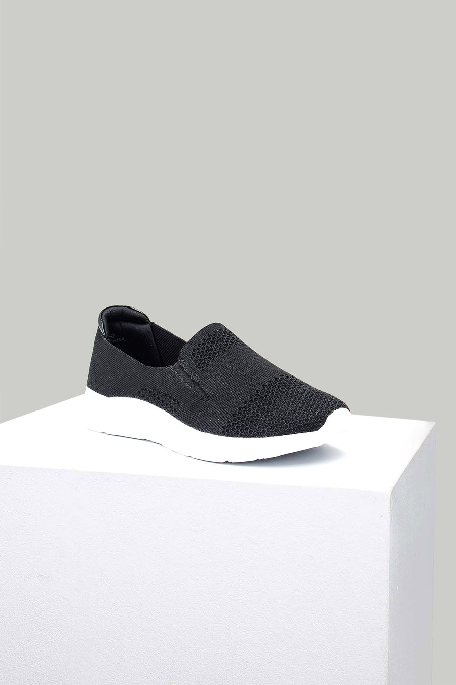 Black Fabric Women's Sneaker