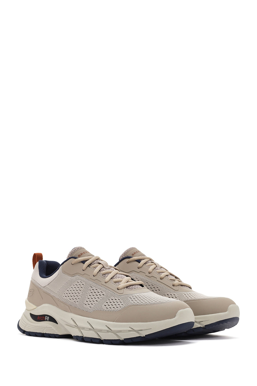 Skechers Erkek Bej Arch Fit Baxter Pendroy Bağcıklı Sneaker