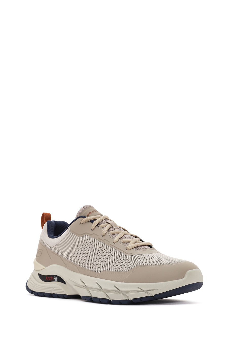 Skechers Erkek Bej Arch Fit Baxter Pendroy Bağcıklı Sneaker