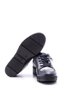 Women's Zipper Detailed Leather Sports Shoes | Derimod