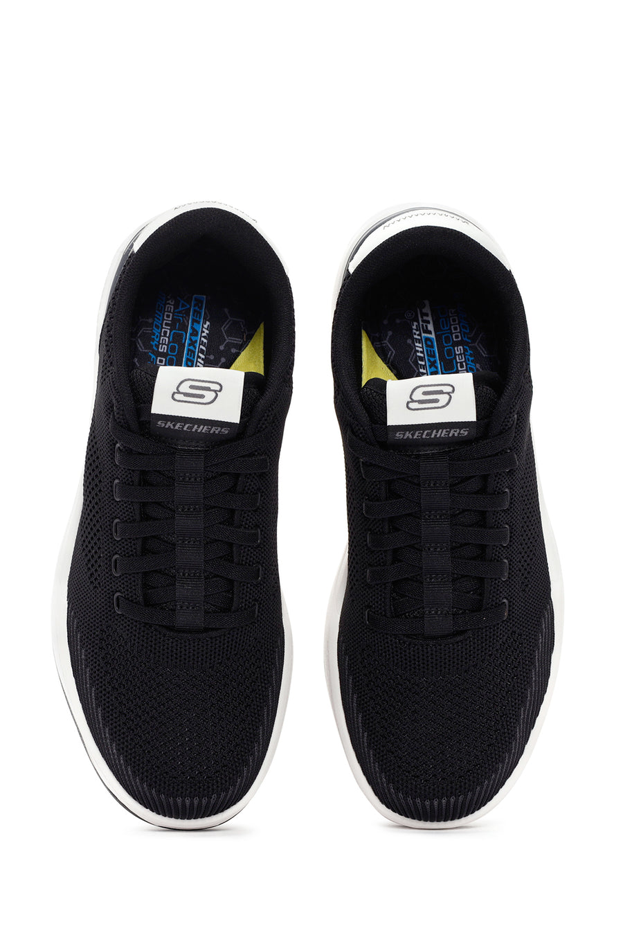 Skechers Men's Black Corliss - Dorset Lace-Up Sneaker