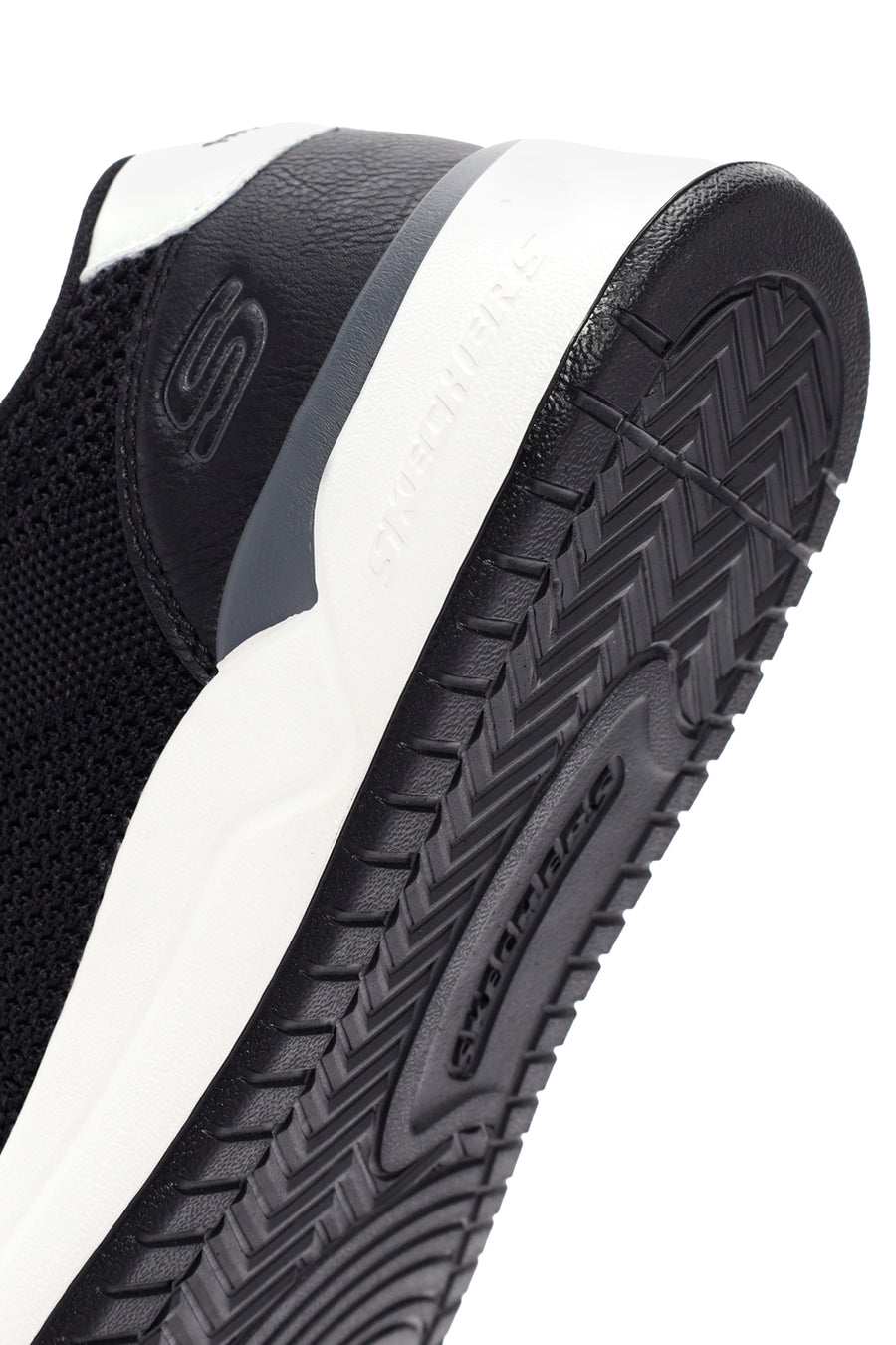 Skechers Men's Black Corliss - Dorset Lace-Up Sneaker
