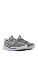 Skechers Erkek Gri Slade Bağcıklı Kalın Tabanlı Kumaş Sneaker | Derimod