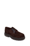 Male Brown Lace-up Suede Casual Shoes | Derimod