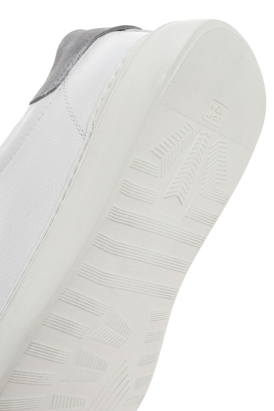 Erkek Beyaz Bağcıklı Deri Sneaker