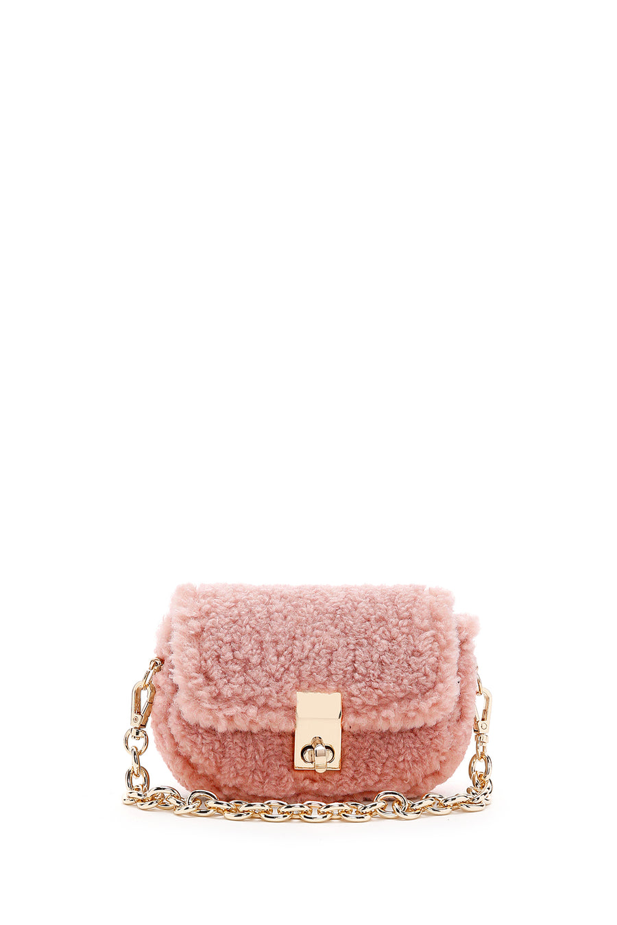 Kadın Pembe Peluş Mini Çapraz Çanta 22WBD2475PH | Derimod