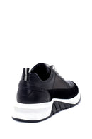 Erkek Süet Detaylı Deri Sneaker | Derimod