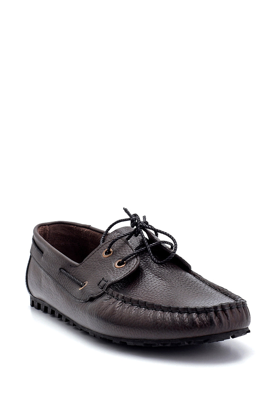 Men's Leather Lacing Detailed Casual Shoes