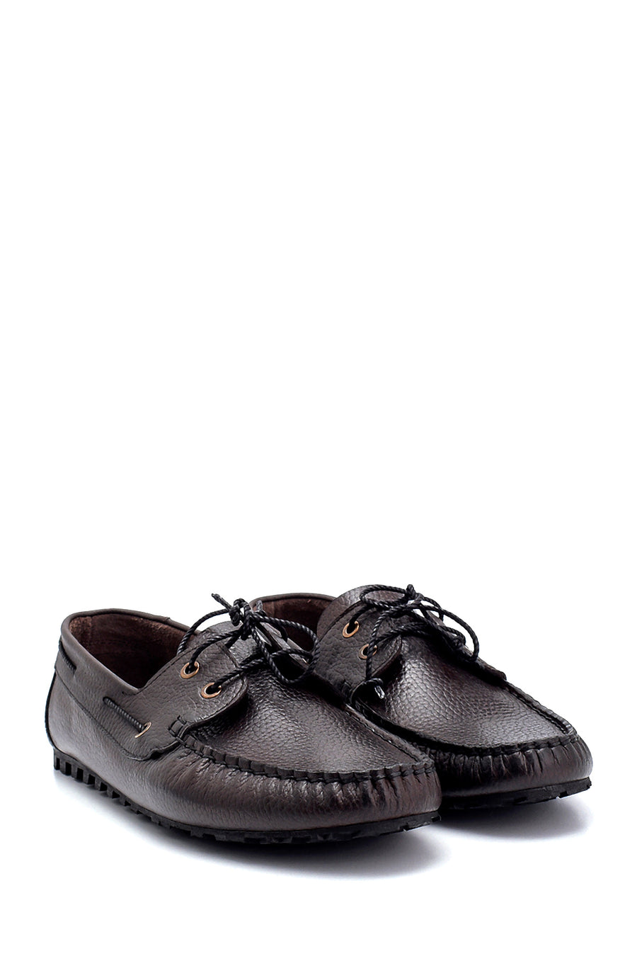 Men's Leather Lacing Detailed Casual Shoes