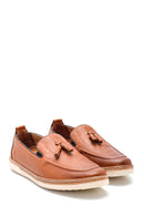 Men's Leather Tassel Detailed Loafer | Derimod