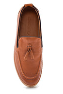 Men's Leather Tassel Detailed Loafer | Derimod