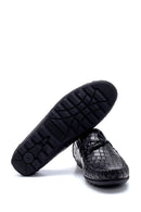 Men's Leather Crocodile Patterned Loafer | Derimod