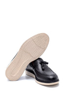 Men's Leather Printed Casual Loafer | Derimod