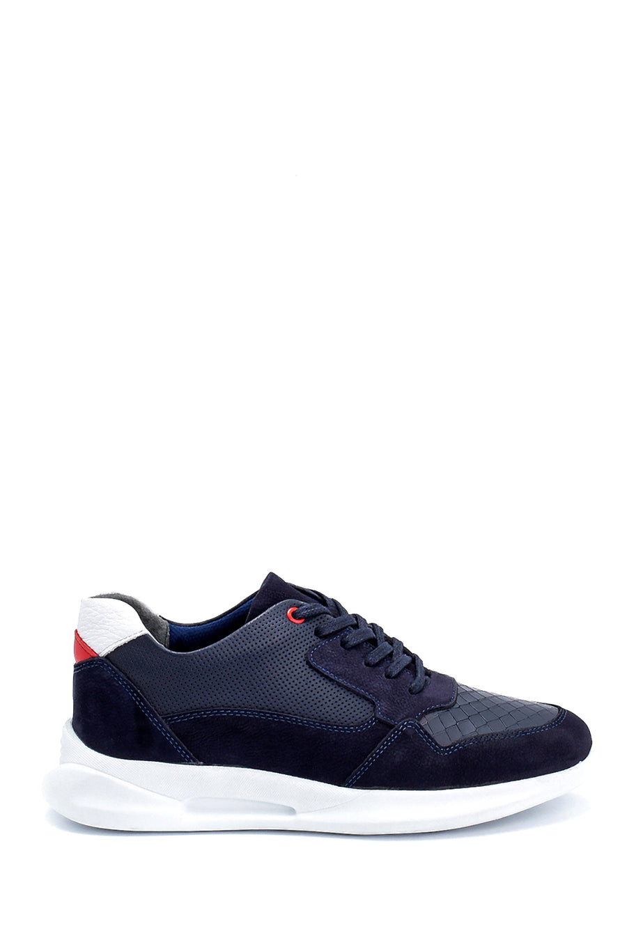 Erkek Süet Detaylı Deri Sneaker 21SFD653714 | Derimod