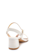 Women's Silver Synthetic Leather Slippers | Derimod