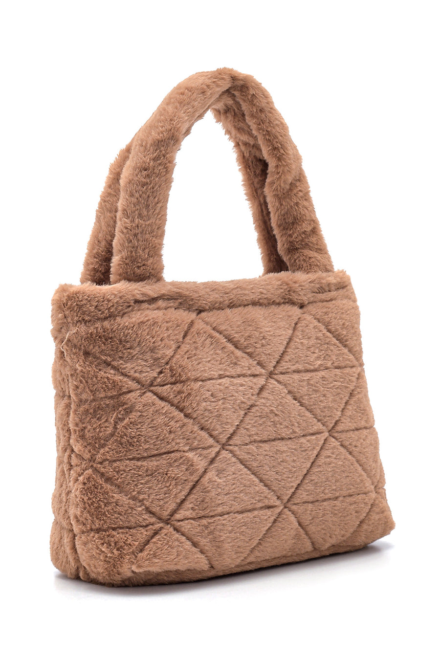 Kadın Camel Peluş El Çantası
