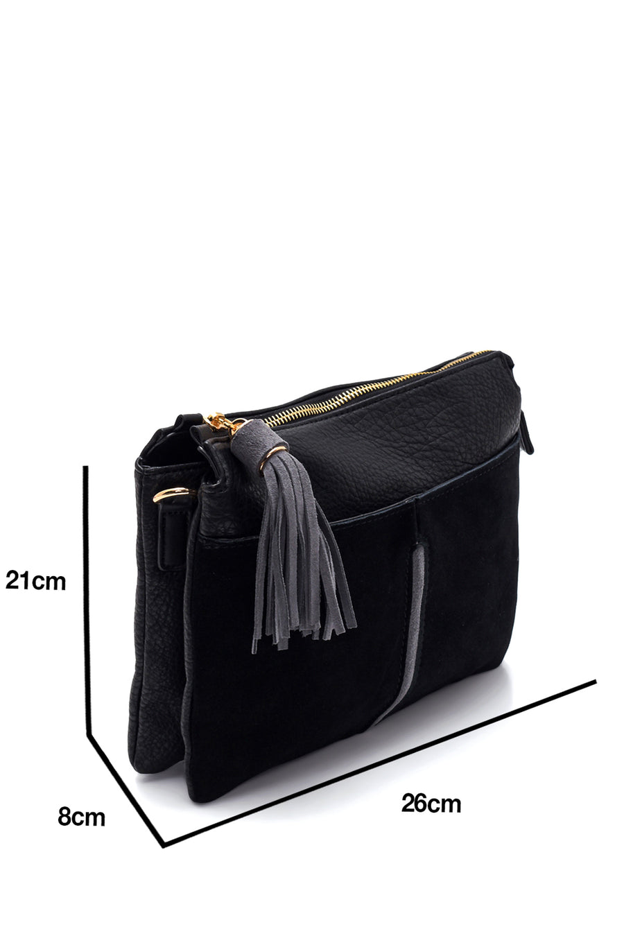 Women's Suede Detailed Crossbody Bag