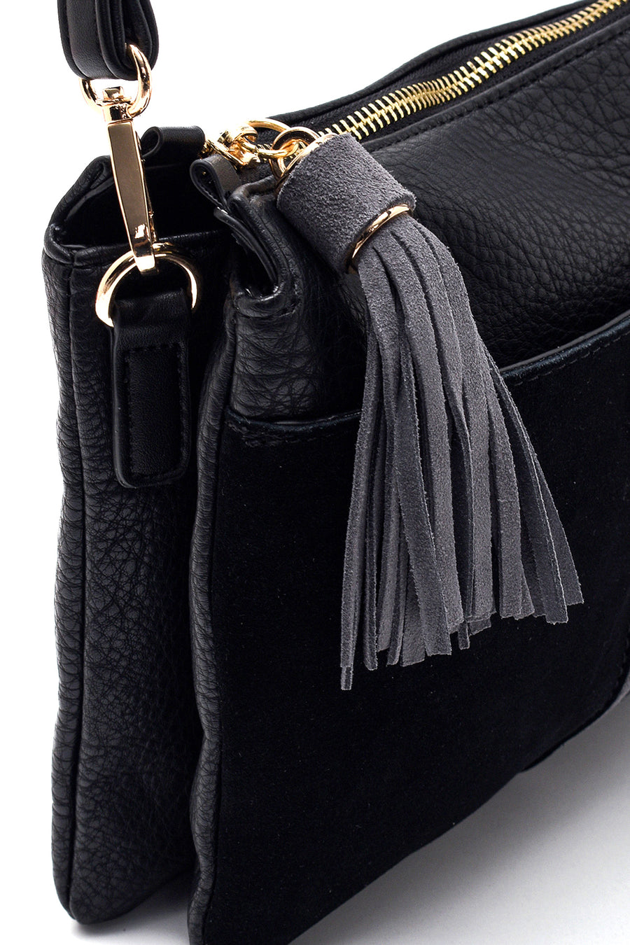 Women's Suede Detailed Crossbody Bag