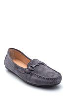 Kadın Deri Süet Loafer | Derimod