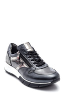 Kadın Deri Fermuar Detaylı Sneaker | Derimod